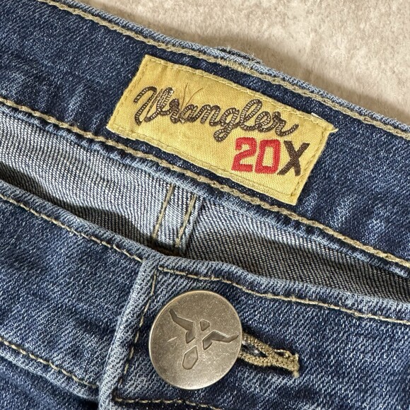 Wrangler 20X Jeans Mens 32x34 Blue Medium Wash 1% Stretch Denim Western - Picture 6 of 11